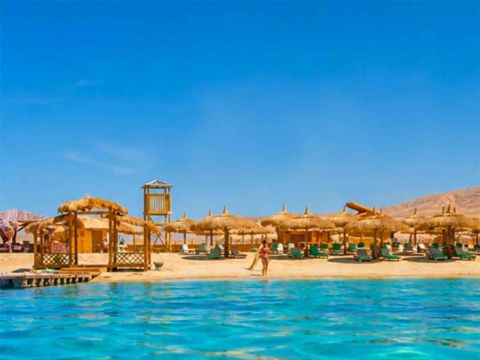 Hurghada: VIP-dagstur til Amwaj Island med lunsj
