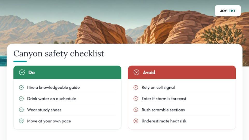 Staying Safe in the Canyon — overview diagram