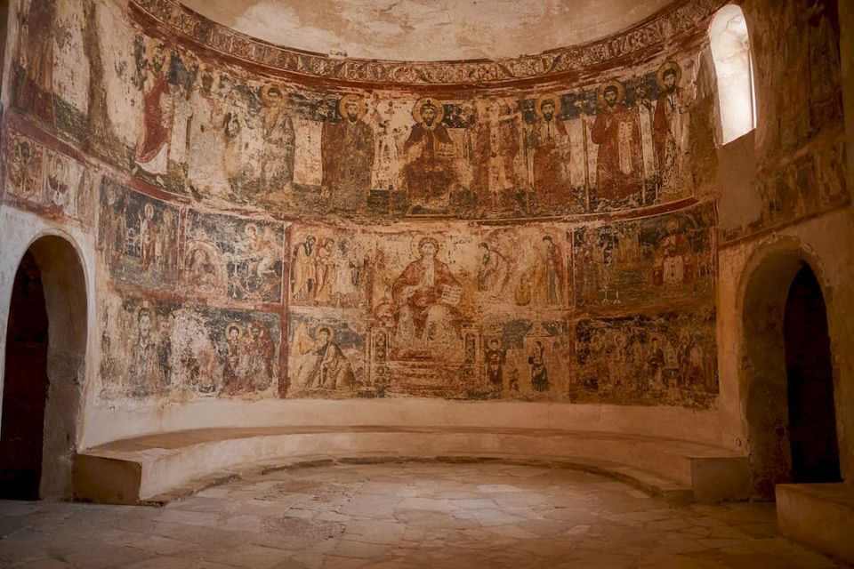 Frescoes inside Wadi El Natrun chapel