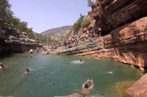 Vallée du Paradis à Agadir avec montagne et petit-déjeuner