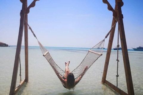 Hurghada: Orange Bay Boat Trip with Snorkelling