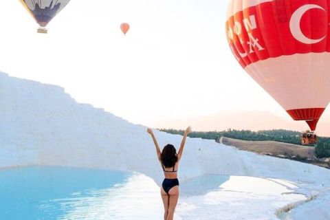 Dagstur til Pamukkale med entré, frokost og transport fra Kemer